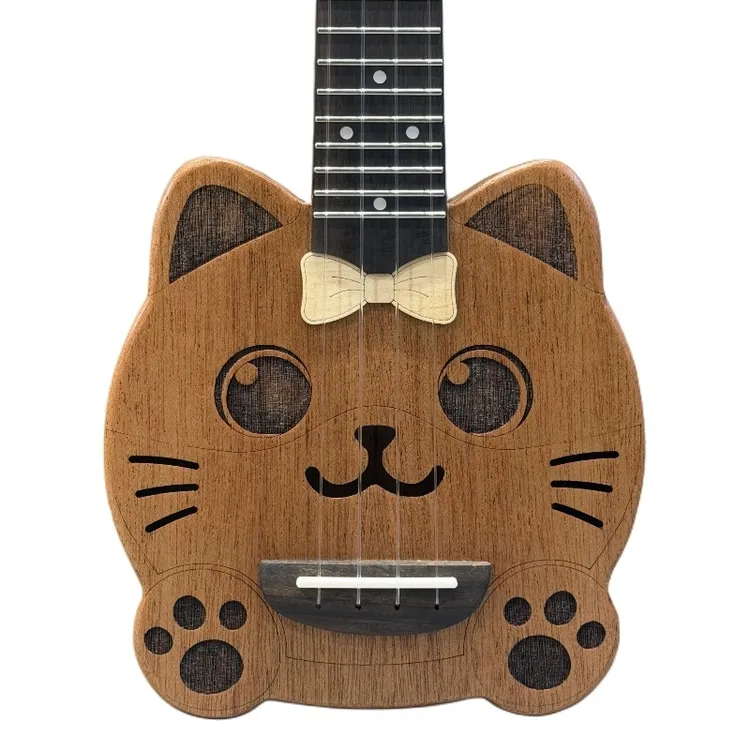 【跨年礼物】新款预售谦梦小猫崽尤克里里全实木