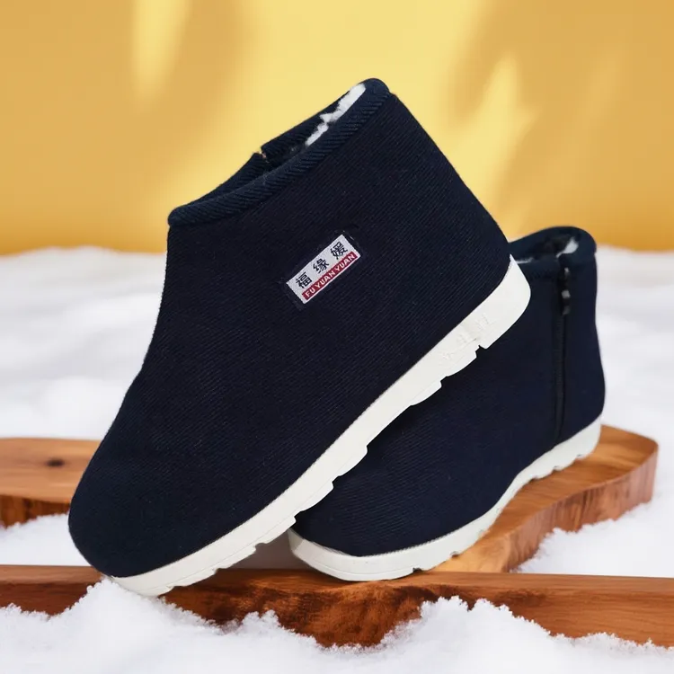 【棉鞋加绒手工鞋】贵州冬季加厚加绒棉鞋布鞋居家布鞋耐磨舒适保暖