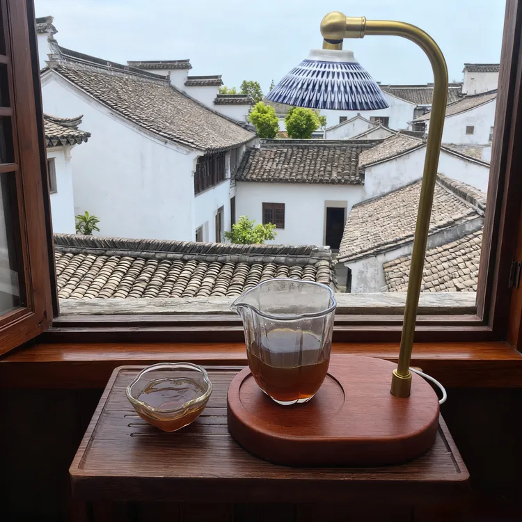 茶台灯氛围灯侘寂风茶杯小夜灯露营灯床头灯禅意茶室灯复古灯Diy