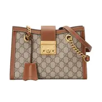 99新 GUCCI/古驰 棕色padlock