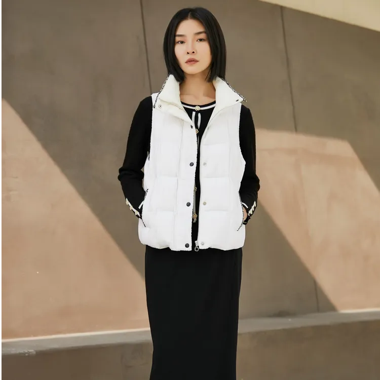 Shengyuzhu/声雨竹立领秋冬女装马夹秋冬冬季休闲短款
