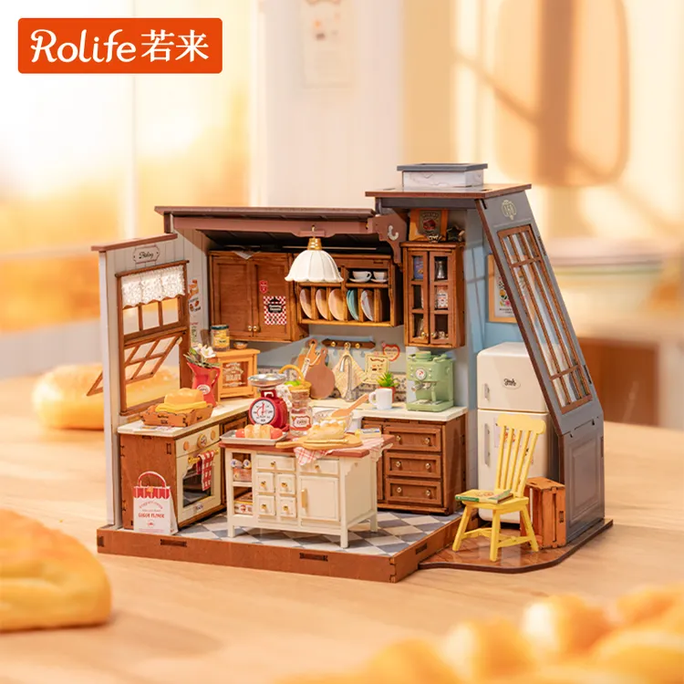 【烘焙厨房】若来rolife木质DIY小屋新款送礼温馨精致治愈小屋氛围