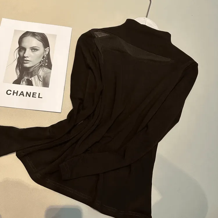 啤酒领磨毛设计感百搭长袖T恤女2025秋冬新款时尚气质显瘦上衣