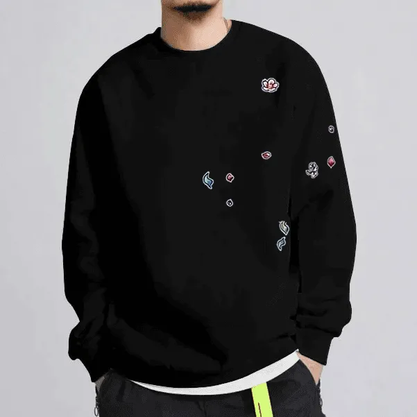 仓石一树男装秋冬季圆领保暖卫衣2025新款宽松情侣装休闲宽松外套