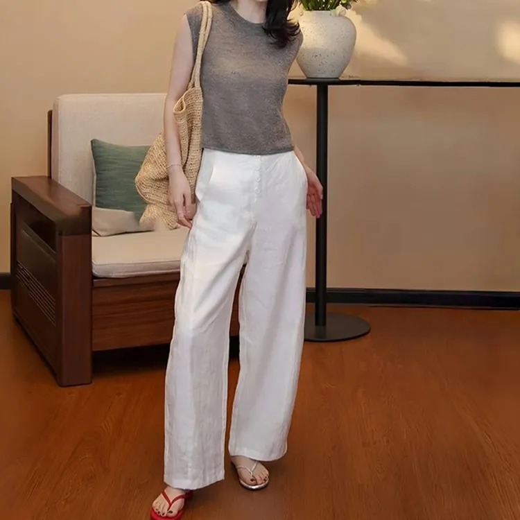 香朵儿时尚网红穿搭洋气套装女2025夏季新款婉约大方针织衫休闲裤