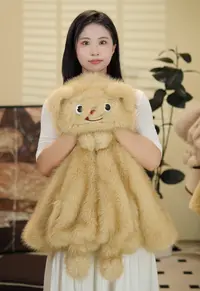 【壹心童品】简尼熊2025冬款设计师原创外套JNX5092