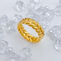 【国潮】足金999 麦穗宽戒指 1.62 13圈口