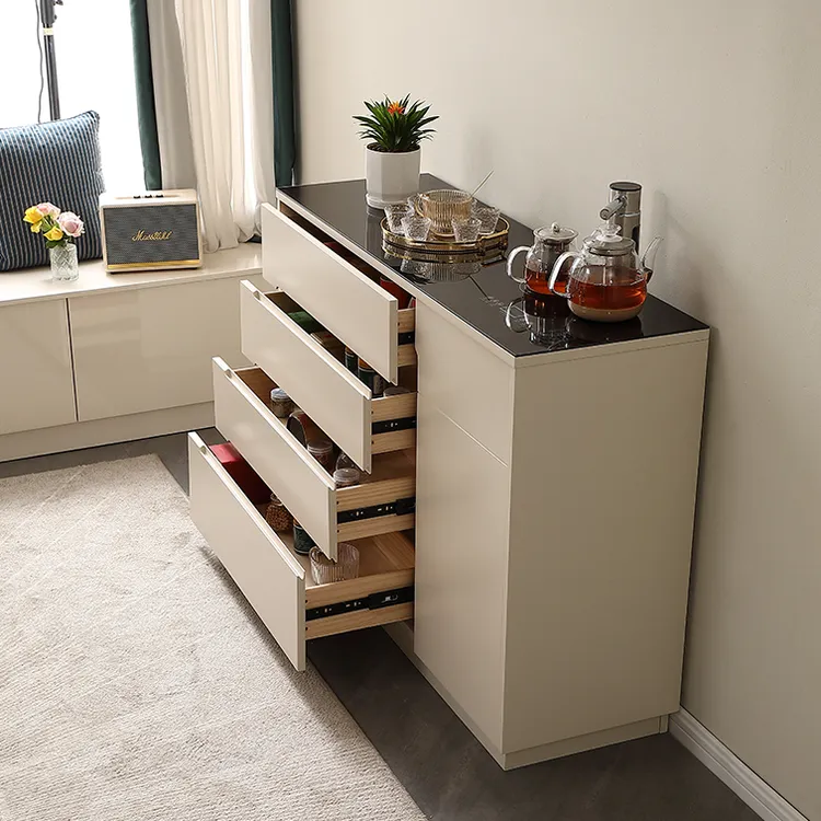 轻奢实木茶吧机置物一体柜2025新款高端多功能餐边斗柜一体饮水机