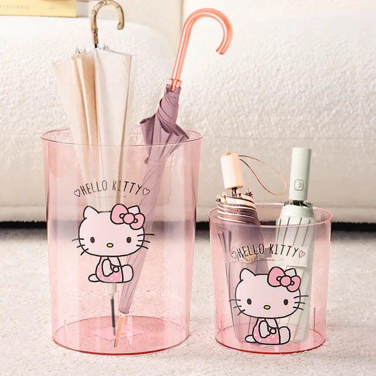 三丽鸥联名雨伞收纳架家用入户门口大容量筒存放置物架沥水装伞桶