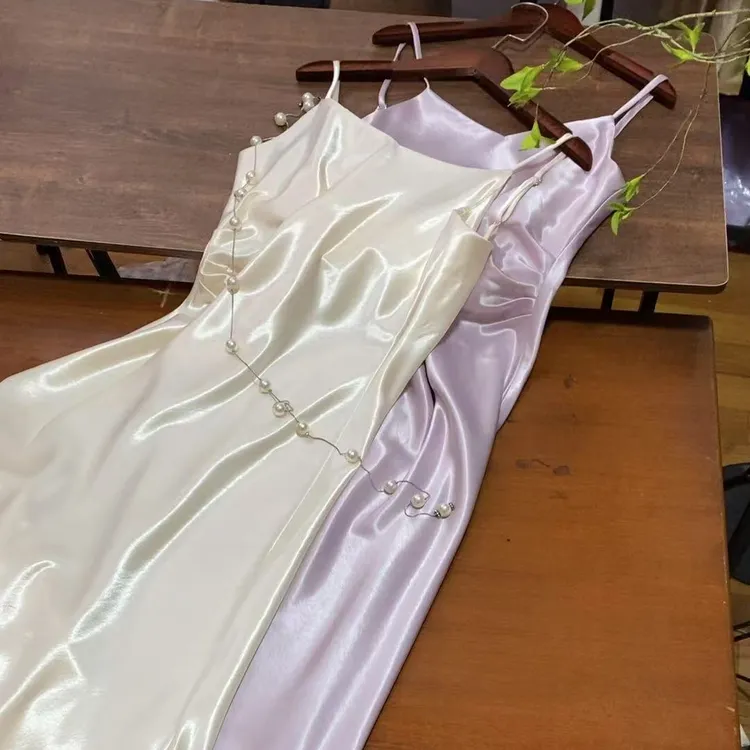 【误海棠】（小礼服版-120裙长）春夏季女士连衣裙吊带裙显瘦高级