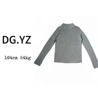 【樱子家】3096F百搭简约POLO领针织打底上衣