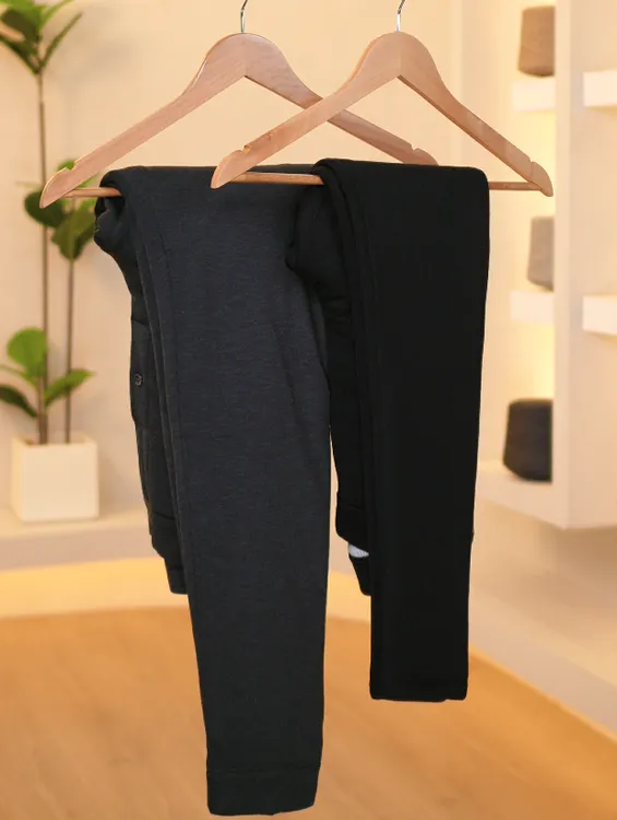 加绒加厚羊毛夹片棉裤男女保暖秋冬裤棉裤打底裤子