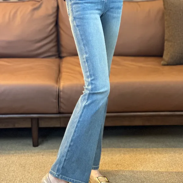 MOLANOOTD"雾宿"25新款微喇牛仔裤四面弹棉纺气质莫兰ML-B2506261