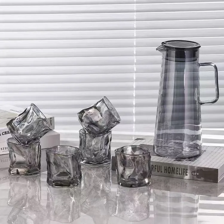 北欧风耐高温冷水壶杯子套装喝水杯家用水具套装水家用整套玻璃杯