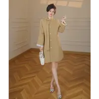 【张小小】【有里布】法式千金风蝴蝶结飘带风衣外套女大衣QJ0030
