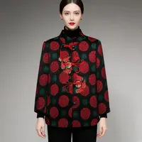 11160-老年人秋冬装女加绒外套老太太妈妈洋气上衣老人衣服【A仓】