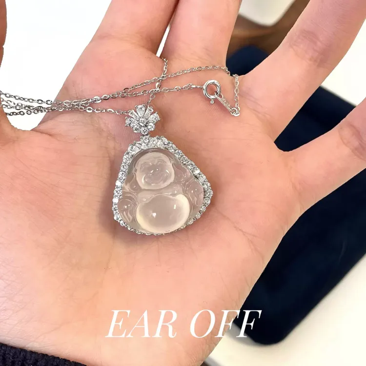 钛钢锆石项链 【七夕】笑面佛公项链女款轻奢小众高级感大肚佛气质