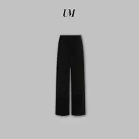 【U.M】丝绒加绒直筒休闲裤正品丝绒垂感直筒宽松高腰百搭