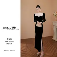 【十六定制】轻奢显瘦气质修身名媛法式连衣裙21580