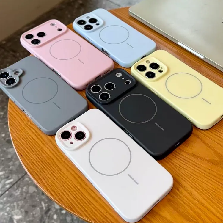 肤感液态磁吸壳适用苹果17Promax手机壳iPhone16pro简约15防摔14