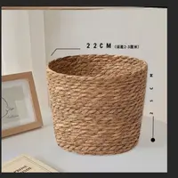 北欧简约手工diy藤竹草编织花装饰大号手提花束鲜花篮误差2-3厘米