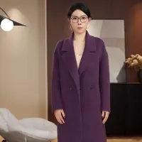 【苏力大衣】88971-2025新款秋冬双面苏力大衣外套冬季加厚长款