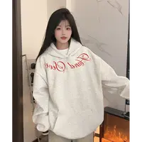 HandSeven秋季美式复古刺绣oversize男女款连帽卫衣休闲春秋百搭