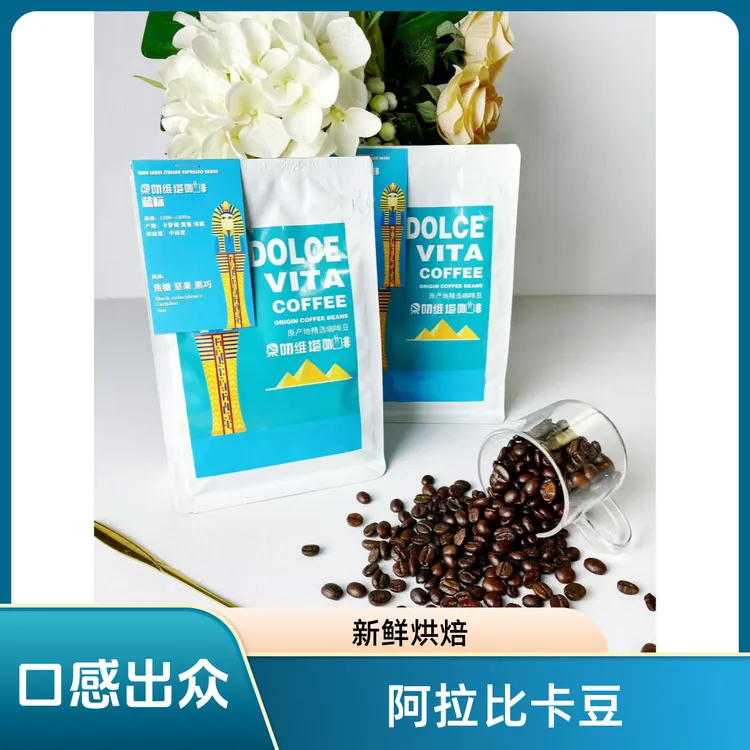 意式拼配咖啡豆中深烘焙浓香现磨醇厚咖啡粉225g