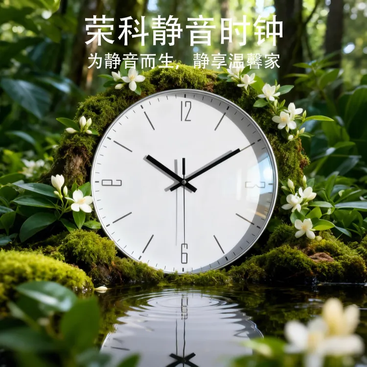 钟表挂钟客厅家用时尚挂表静音教室石英时钟现代简约表挂墙免打孔