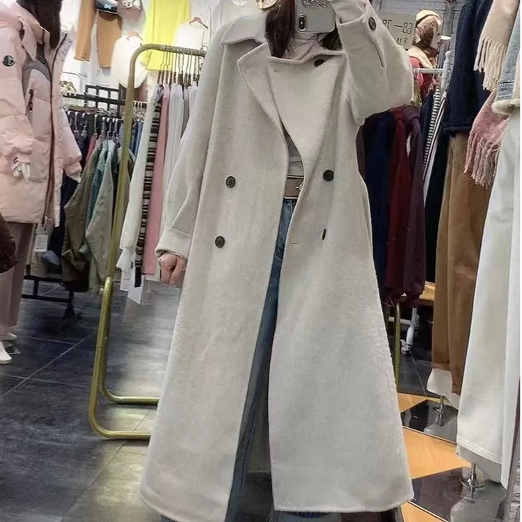 实体店精选月长款风衣