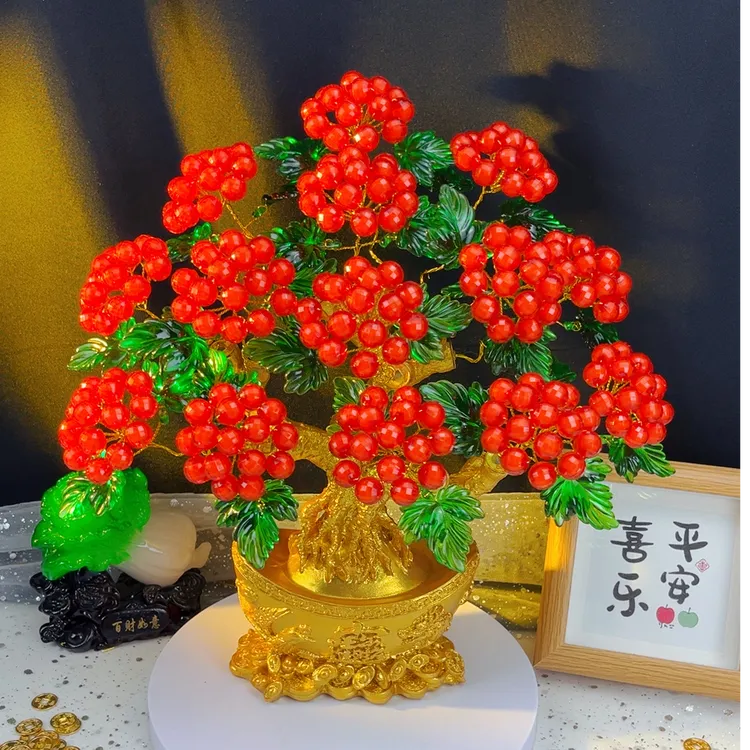 【班班精选】三叉叶【千面珠版】鸿运当头精美礼品摆件手工DIY材料