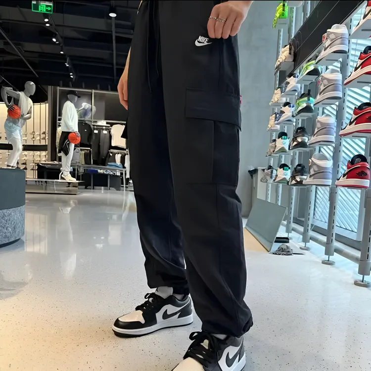 耐克NIKE商场同款25新款男工装梭织运动裤收口裤 HJ1991010
