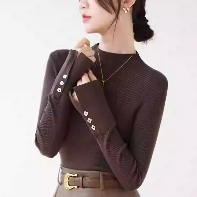 职业阿玛诗官2025春秋款修身软糯针织衫高级感时尚洋