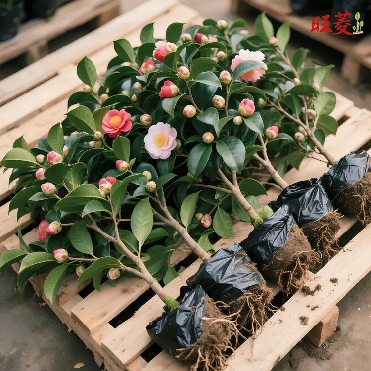 茶花盆栽香妃山茶花树苗开花卉带花苞五色赤丹室内阳台绿植物花卉