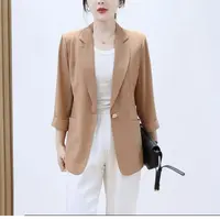 S065 时尚气质百搭早秋长袖西装外套休闲洋气显瘦韩版西服