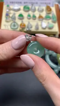 翡翠18K金镶嵌吊坠(不含链)吊坠|4980+498