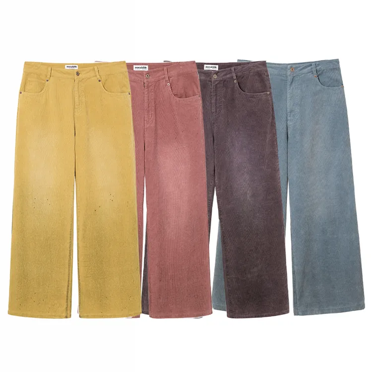 mocuishle（MCSL）「收敛水」灯芯绒长裤 BAGGY PANTS