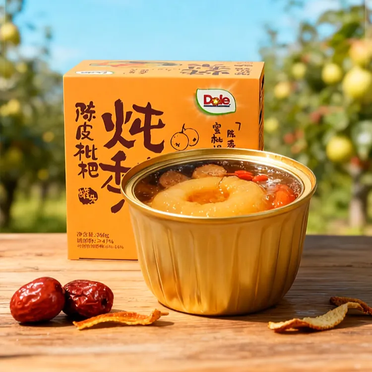 Dole都乐陈皮枇杷炖梨罐头360g/罐送人送礼清甜舒润鲜炖即食零食