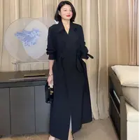 TANTAN 百搭收腰显瘦气质中长款风衣LL 2493