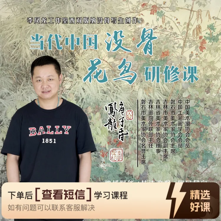 李凤龙没骨写生临摹课（留意短信解锁课程）
