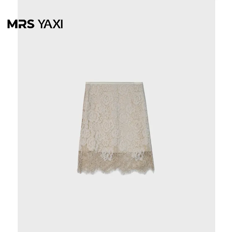 Mrsyaxi法式轻奢蕾丝包臀半身裙YX5041905