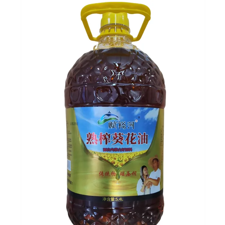 【葵花籽油5.4L】赋裕河传统熟榨葵花籽油醇香纯正营养
