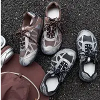 帅气赛车鞋~复古圆头系带软底女阿甘鞋运动鞋218-1913/A7