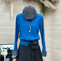 【晴空软糖】韩系甜美风软糯显瘦气质上衣开衫-8916