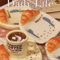【开芯定制-可颂餐盘】高品仿真食玩 食玩diy配件