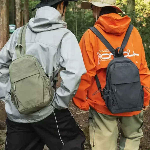 多功能两用胸包男女小型布背包女双肩包户外轻便防水旅行斜挎包