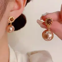 铜合金耳饰 金色原创设计日韩女耳环N3856