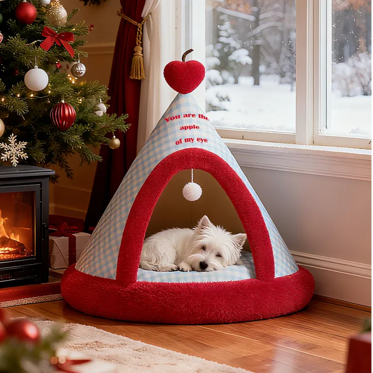 狗窝冬季保暖帐篷小型犬泰迪封闭式网红爆款猫咪垫子窝专用安全感