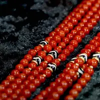 【逍遥】南红玛瑙圆珠项链*777/0303/多样性发/1件