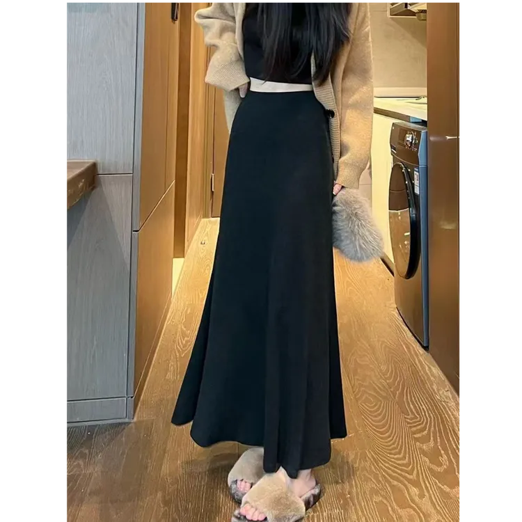 【正版原版】【两个裙长】鱼尾半身裙女秋季2025新款高腰显瘦a字裙子